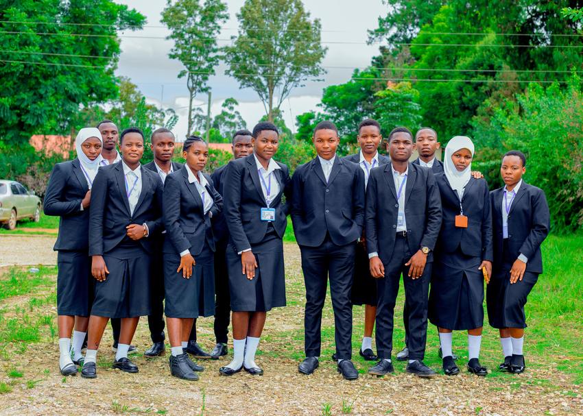 Student leaders representing the college.